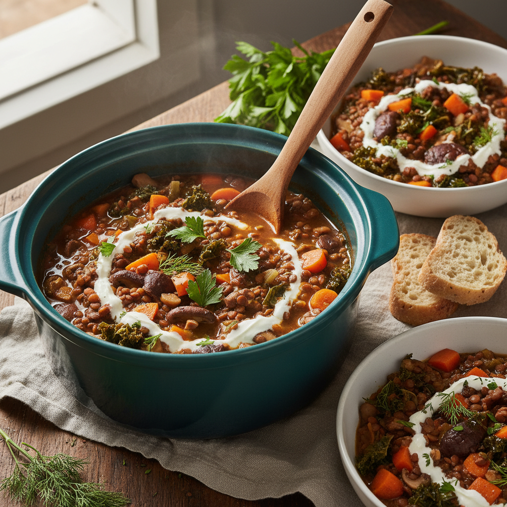 Deliciously Simple Vegetarian Slow Cooker Stew Recipe for Busy Parents