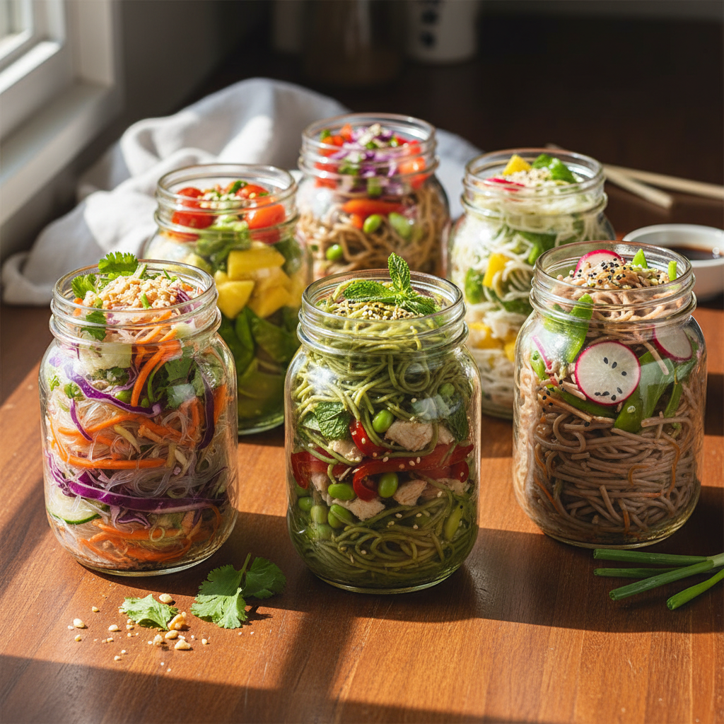 Delicious Mason Jar Noodle Recipes for Busy Parents