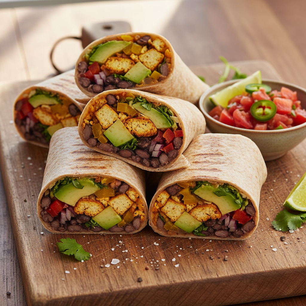 Delicious Vegetarian and Vegan Breakfast Burritos for Busy Mornings